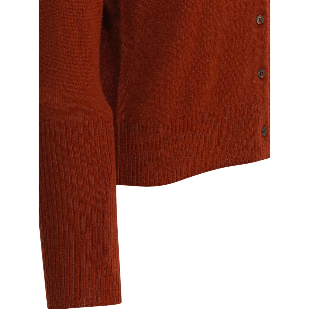 button-front ribbed cardigan - Img 4