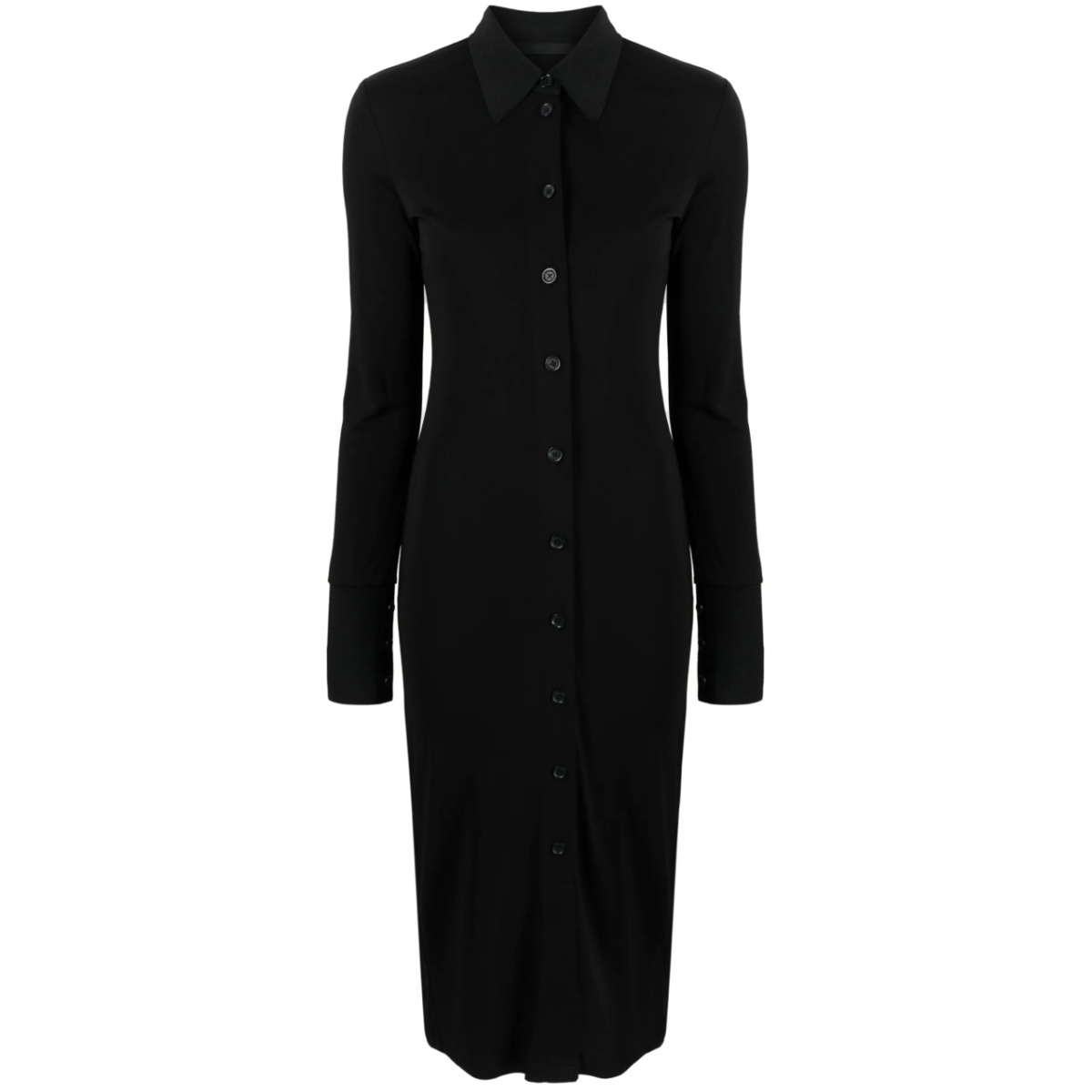 button-up midi shirtdress