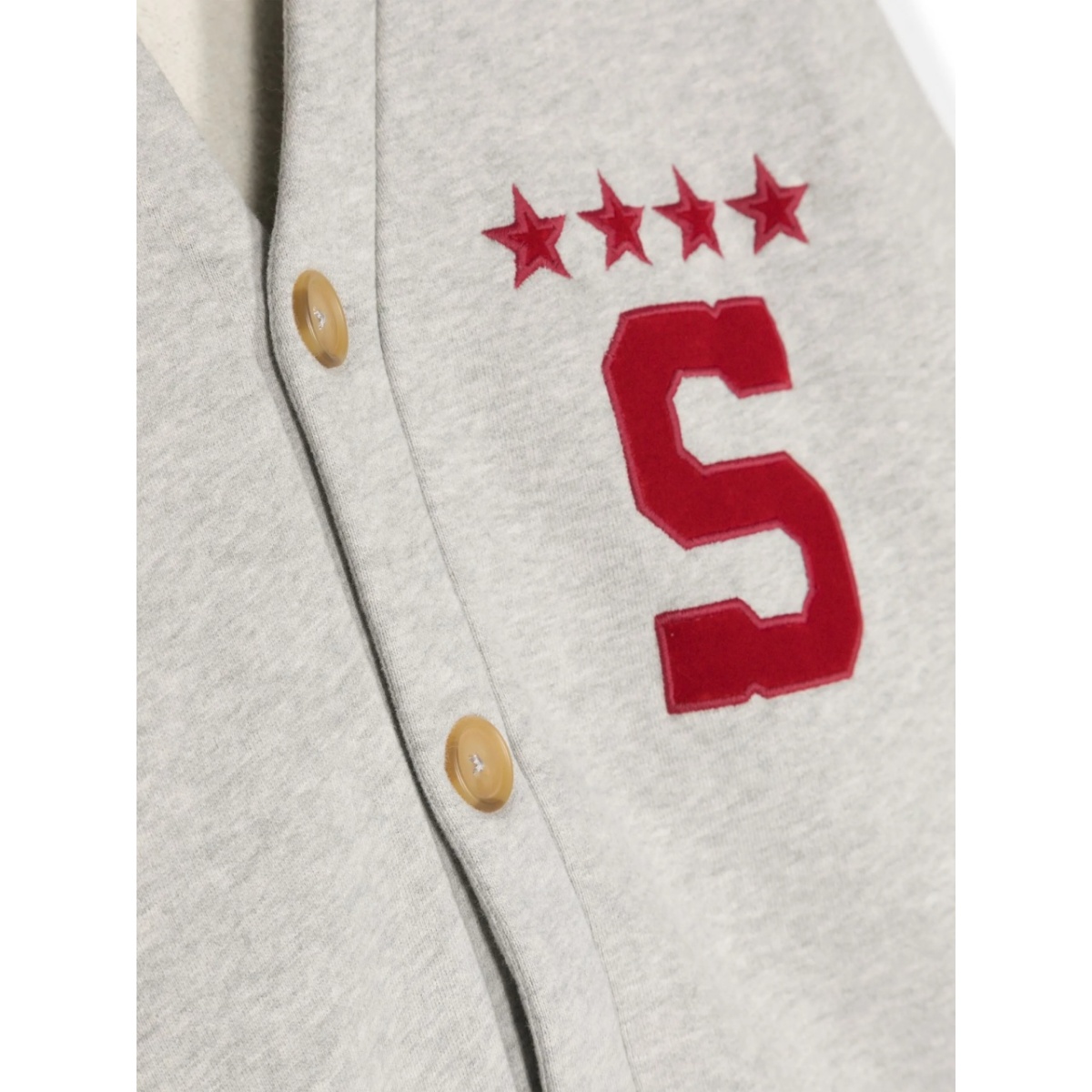 button-up organic cotton sweatshirt - Img 3