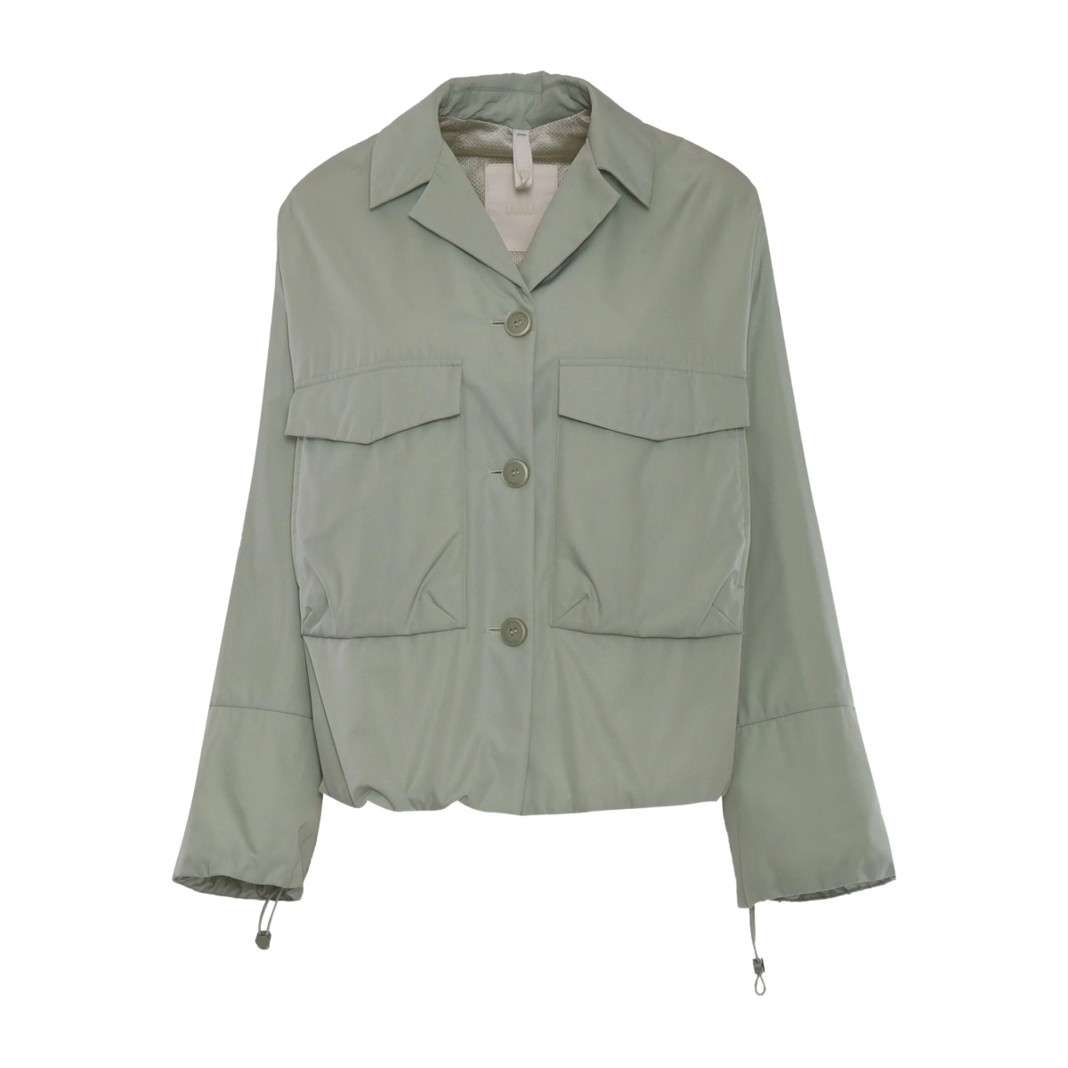 buttoned flap-pocket jacket