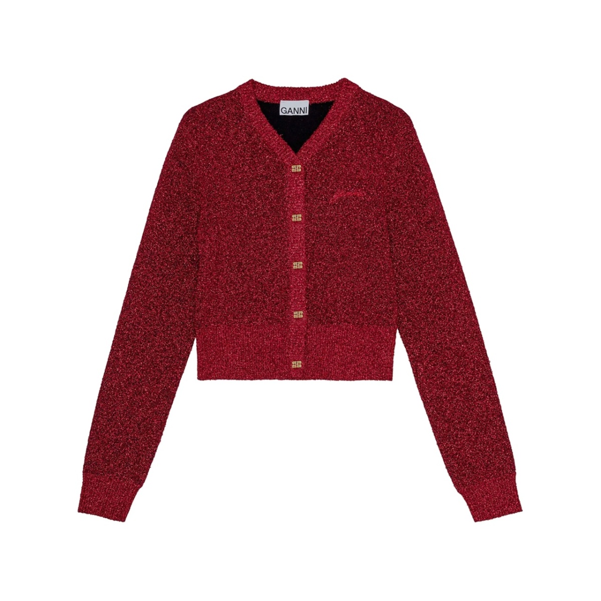 buttoned long sleeve cardigan