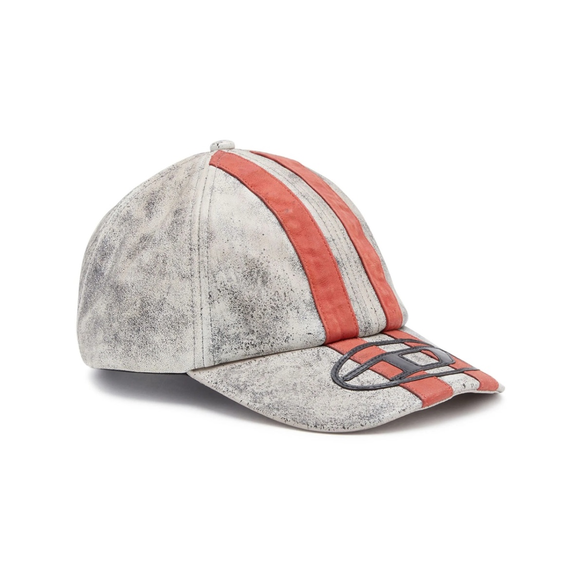C-Olav logo-patch leather cap