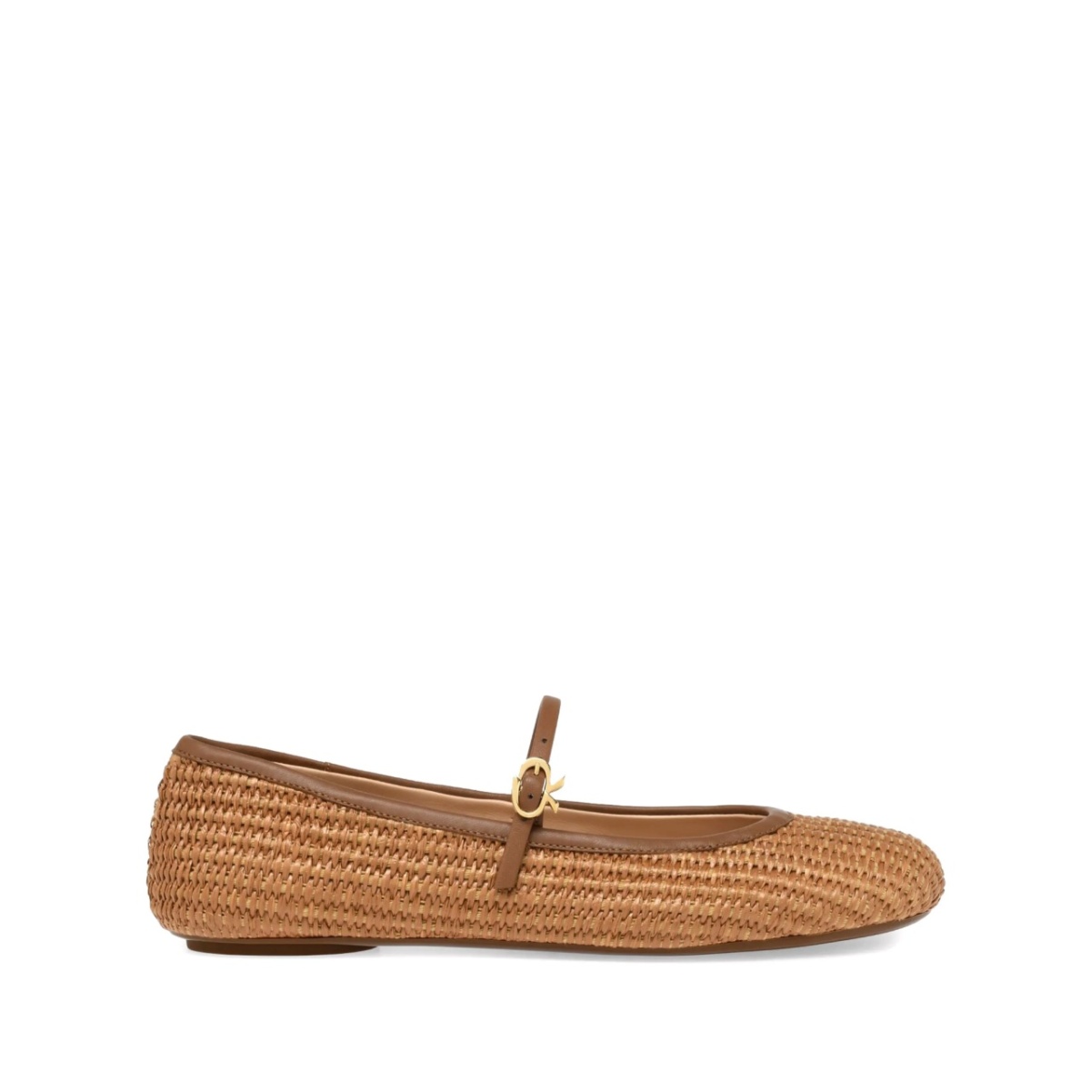 Carla raffia ballet pumps