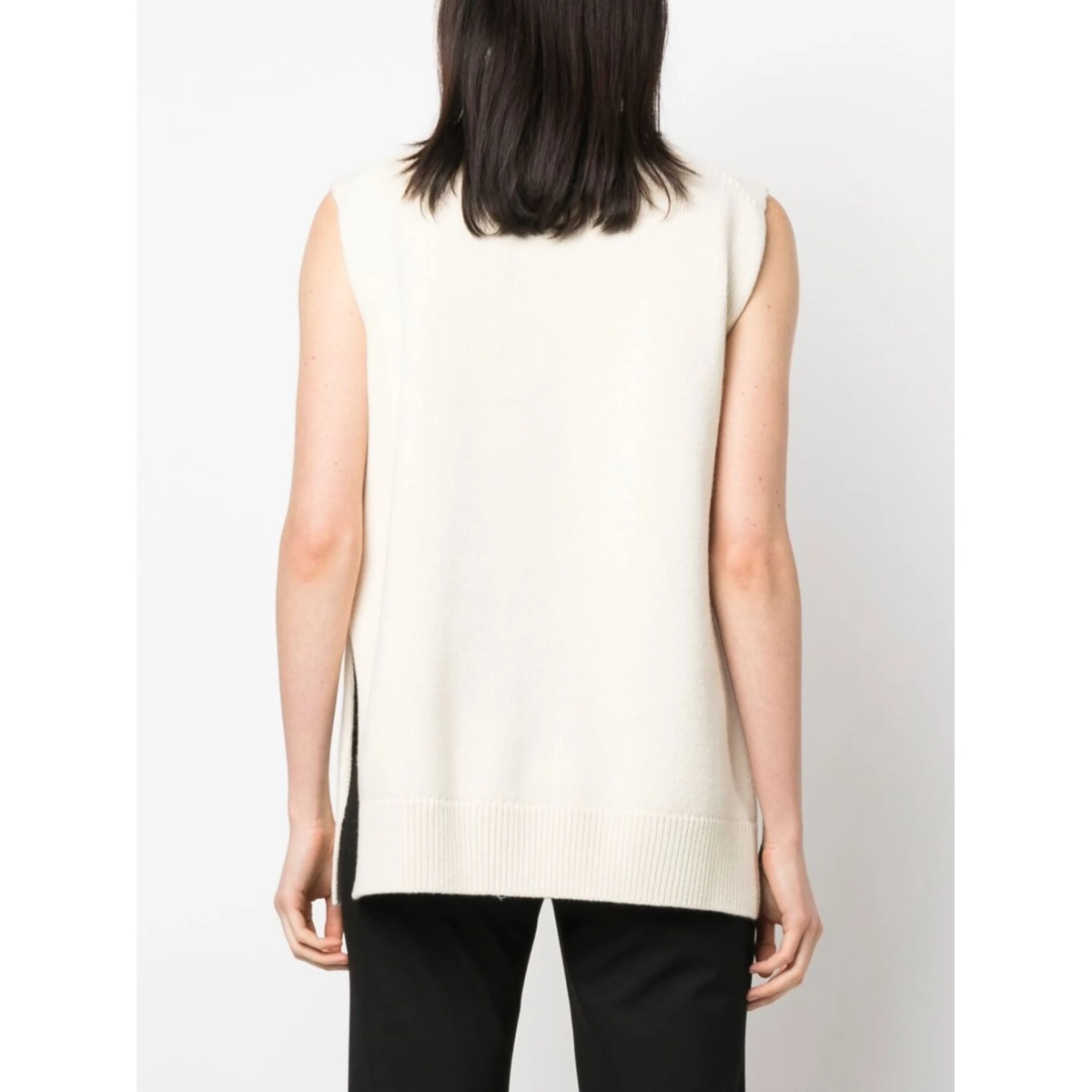 cashmere wool blend knit vest - Img 4
