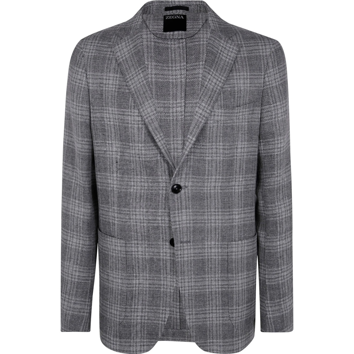 check-pattern blazer