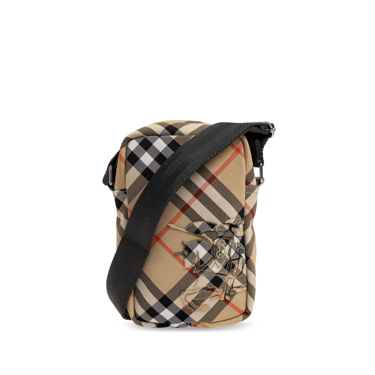 Check-pattern messenger bag