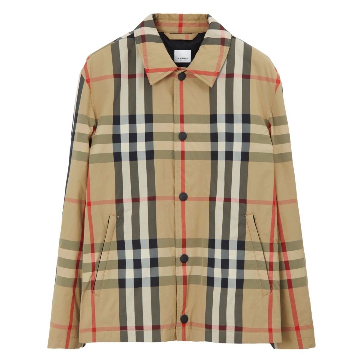 check-pattern shirt jacket