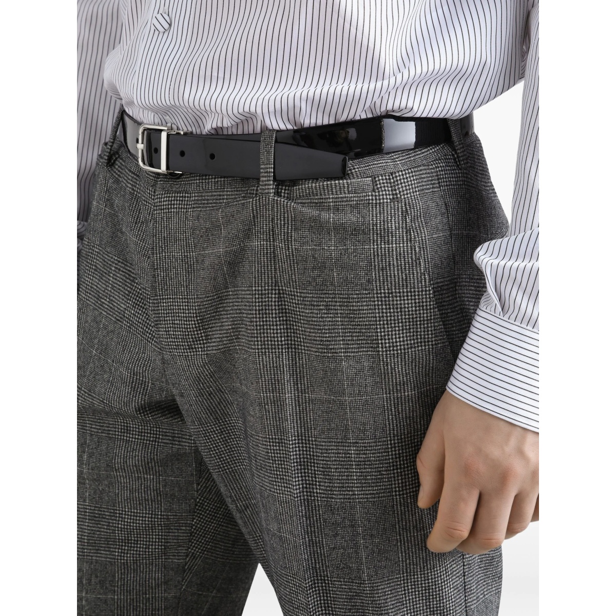 check-pattern three-piece suit - Img 5