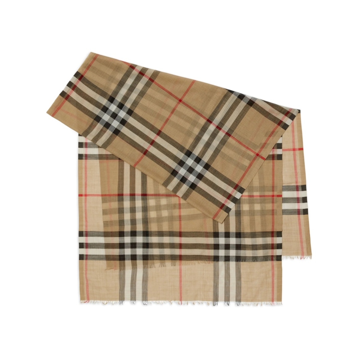 check-print scarf