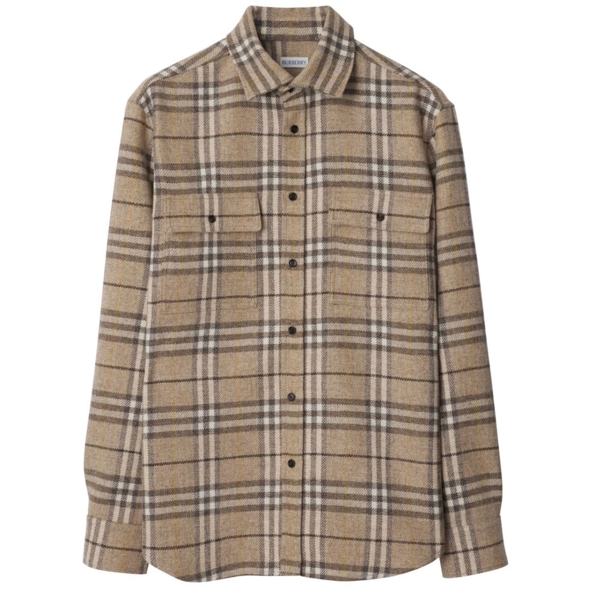 checked wool shirt
