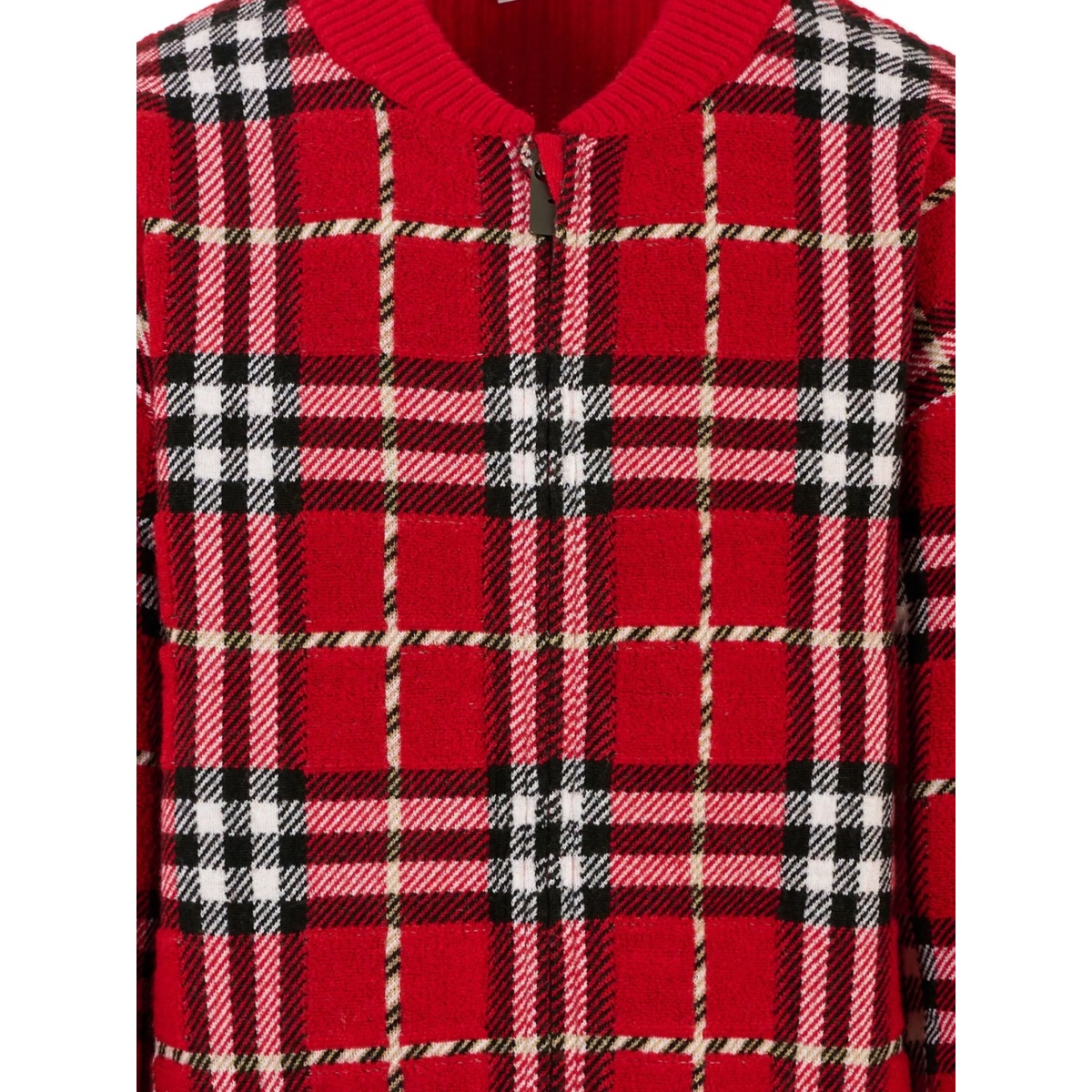checked zip-up bomber jacket - Img 3