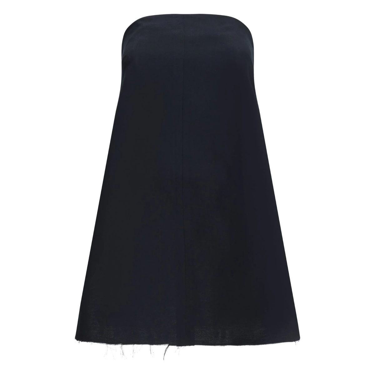 Chiarra strapless frayed-hem top
