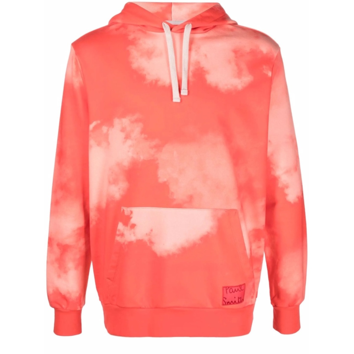 cloud-print pullover hoodie