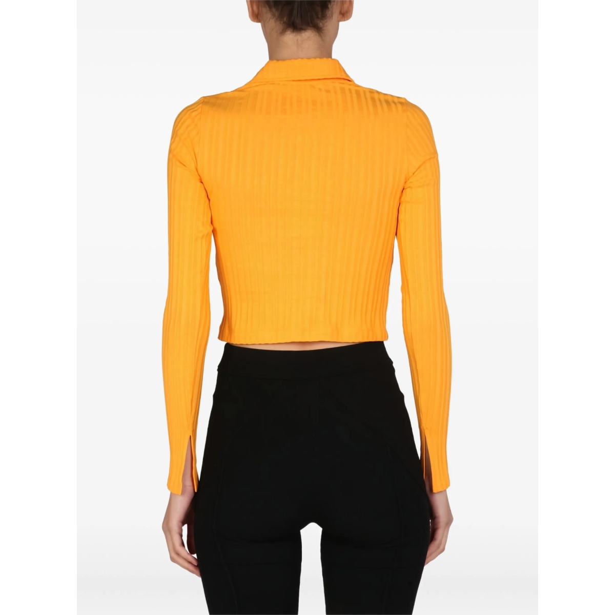 collared ribbed top - Img 3