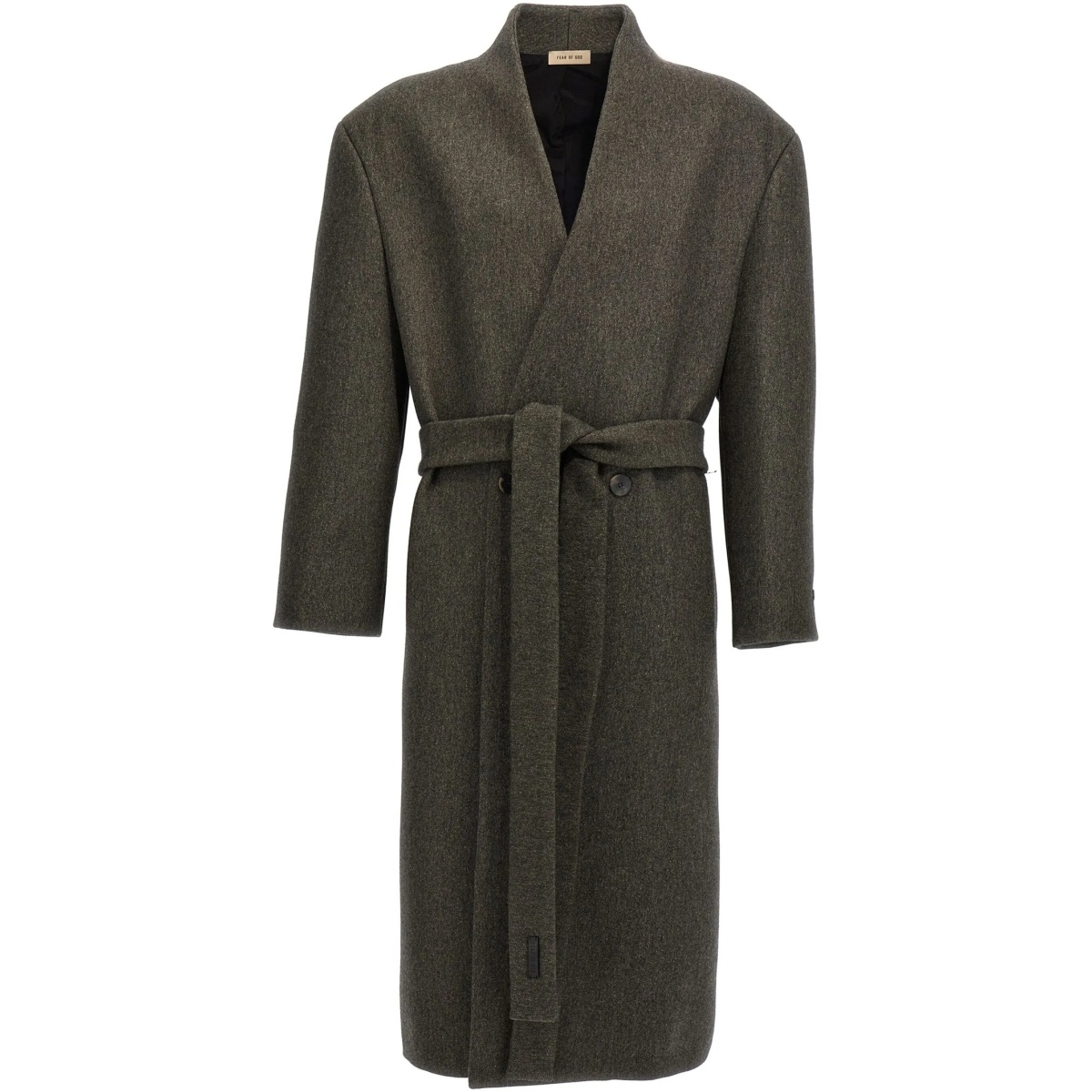collarless coat