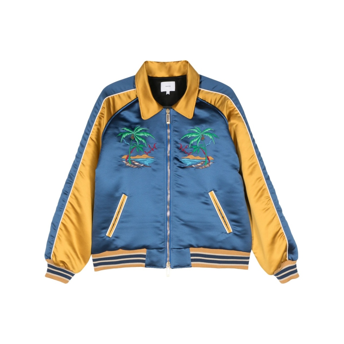 colour-block bomber jacket