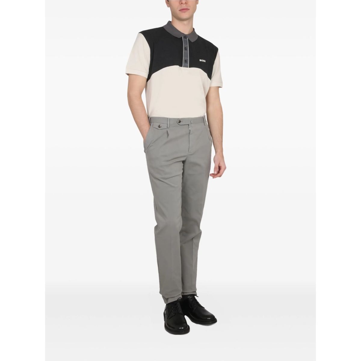 colour-block polo shirt - Img 2