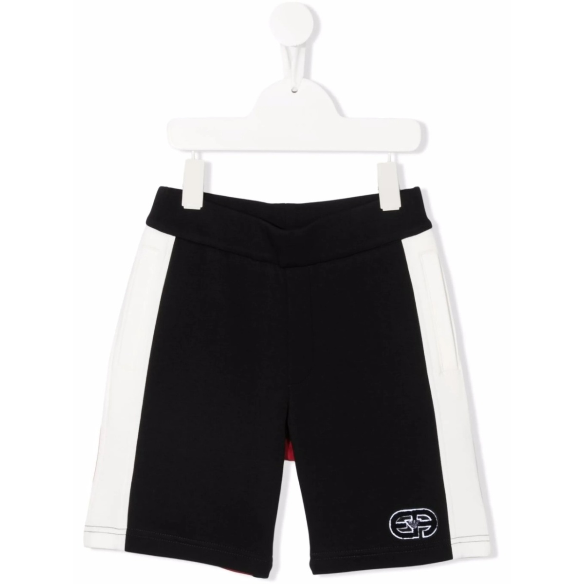 colourblock logo-patch shorts