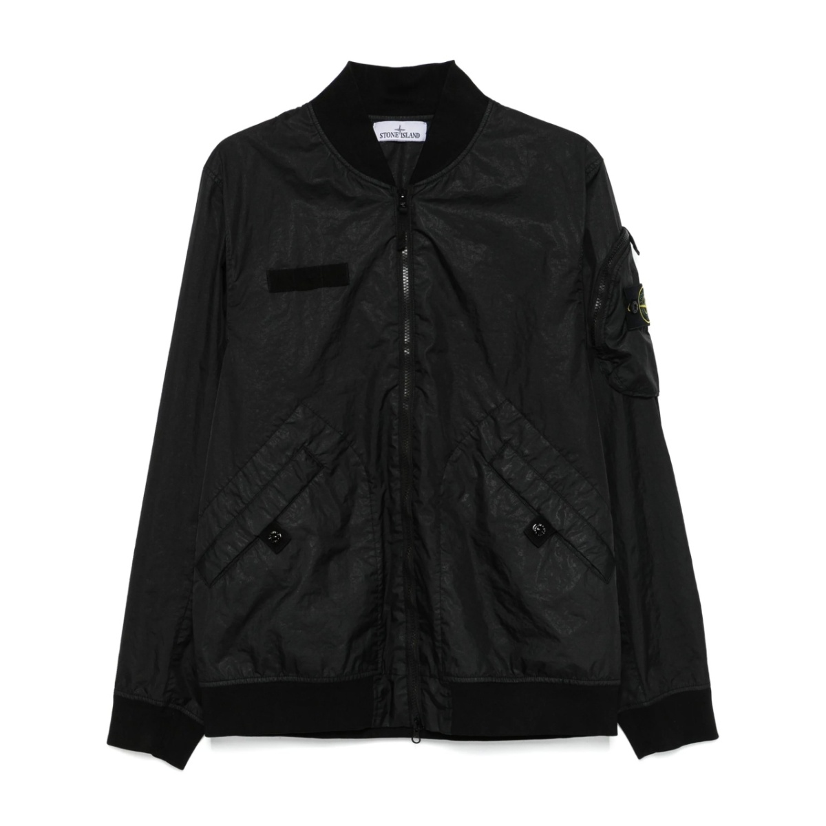 Compass-badge bomber jacket