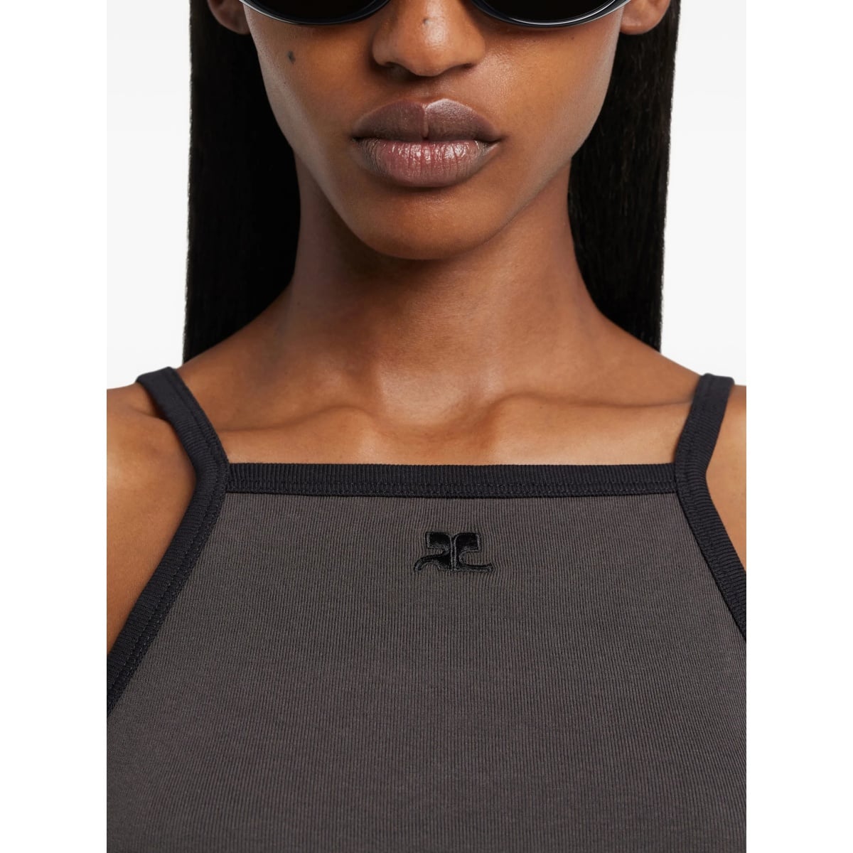 contrast-trim tank top - Img 4