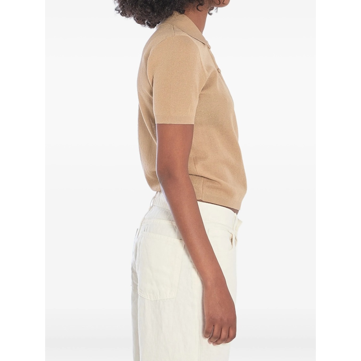 cotton-blend polo shirt - Img 3