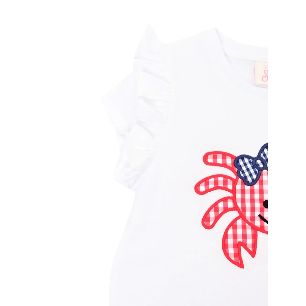 Crab-patch ruffled-sleeves T-shirt - Img 3