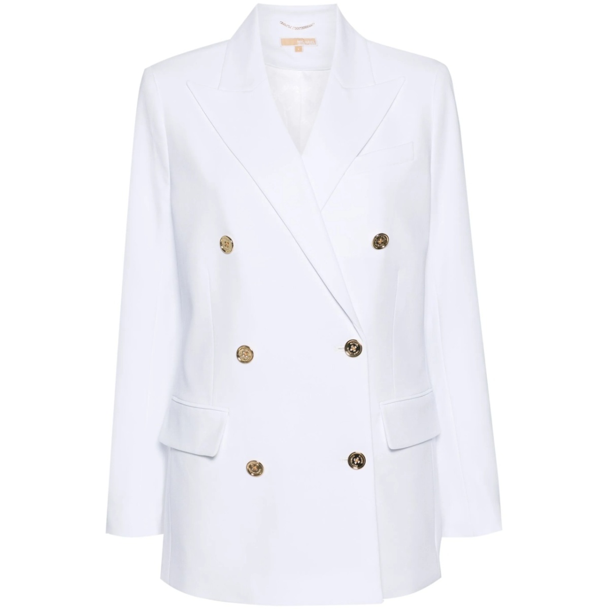 crepe double-breasted blazer