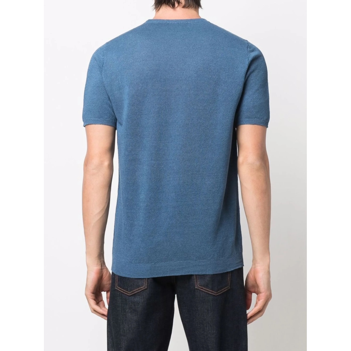 crew-neck fitted T-shirt - Img 4