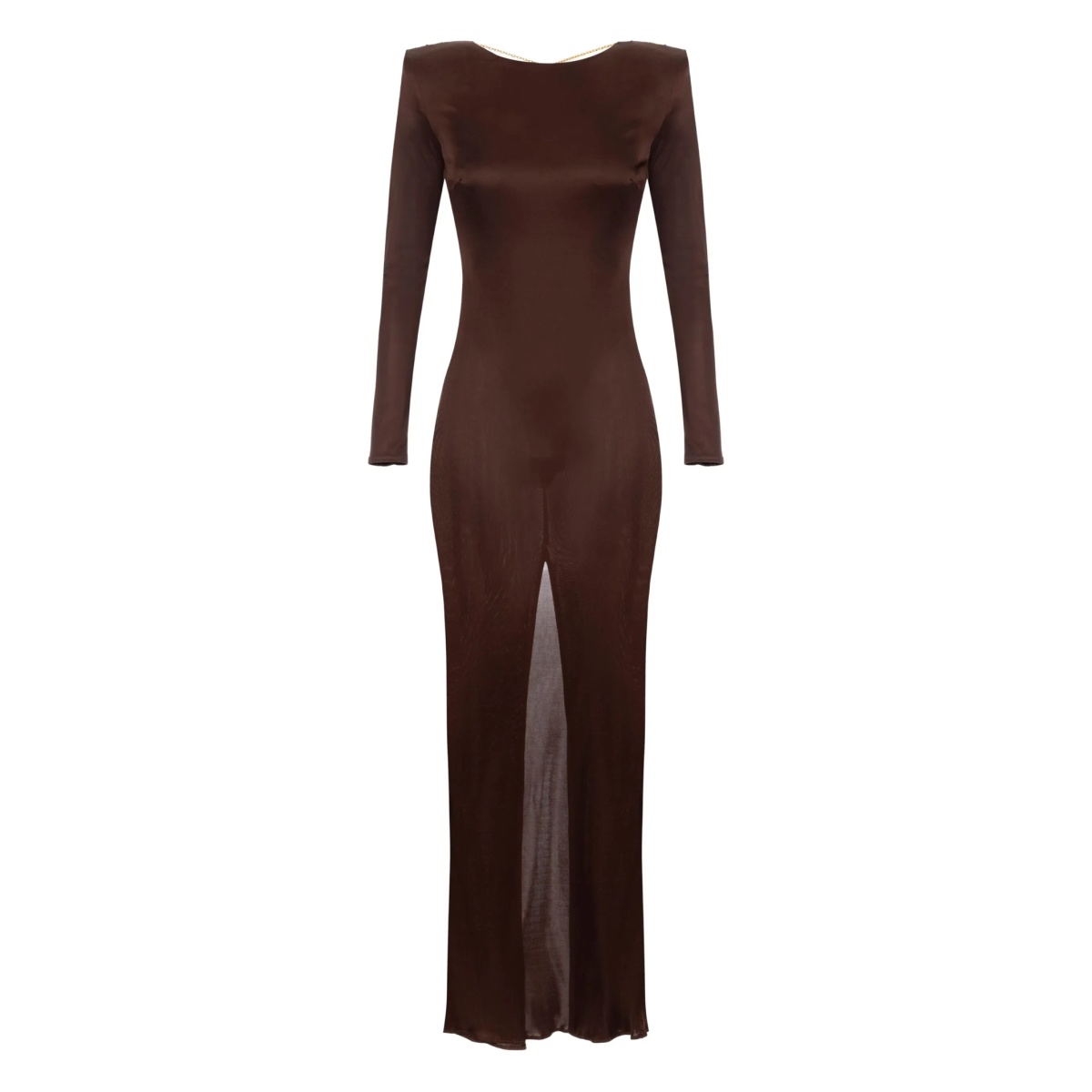 crew-neck maxi dress