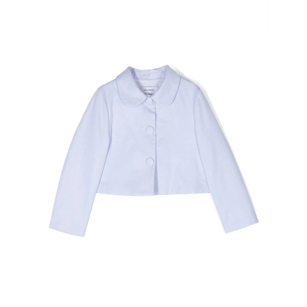 cropped Peter Pan-collar jacket