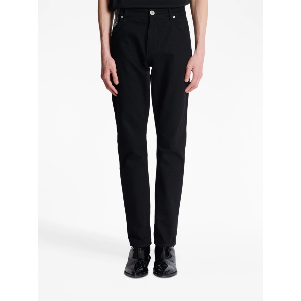 crystal-embellished straight-leg jeans - Img 5