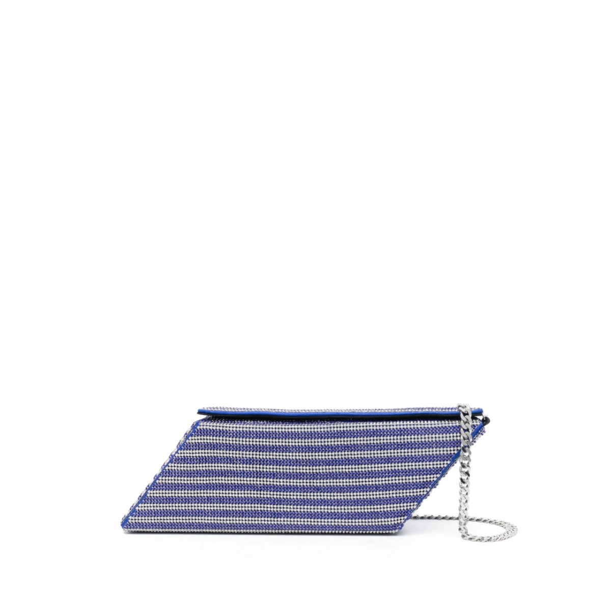 Crystal Mesh Parallelogram clutch bag