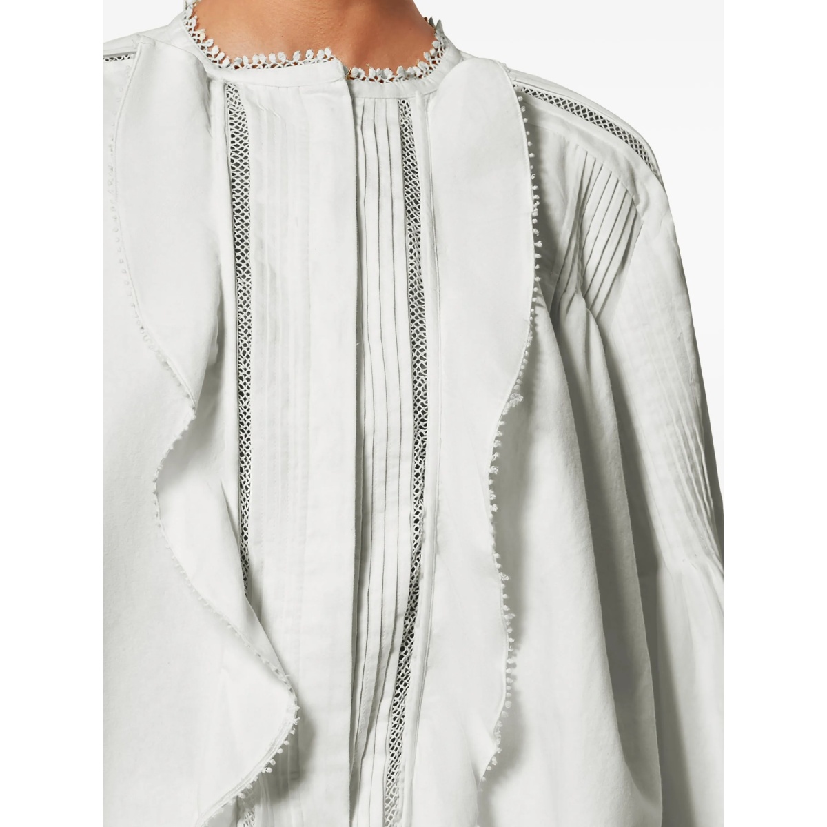 Cubraly ruffled lace shirt - Img 5