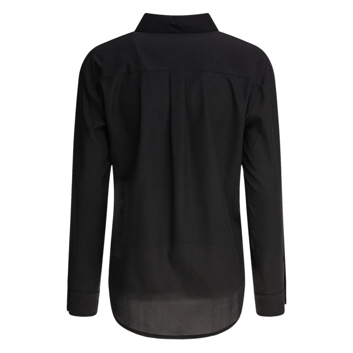 curved-hem button-down shirt - Img 2