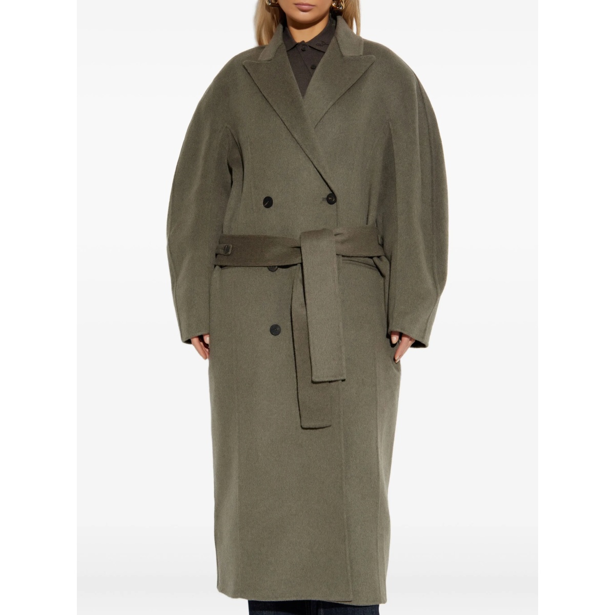 Curved Jacket for Men belted coat - Img 3