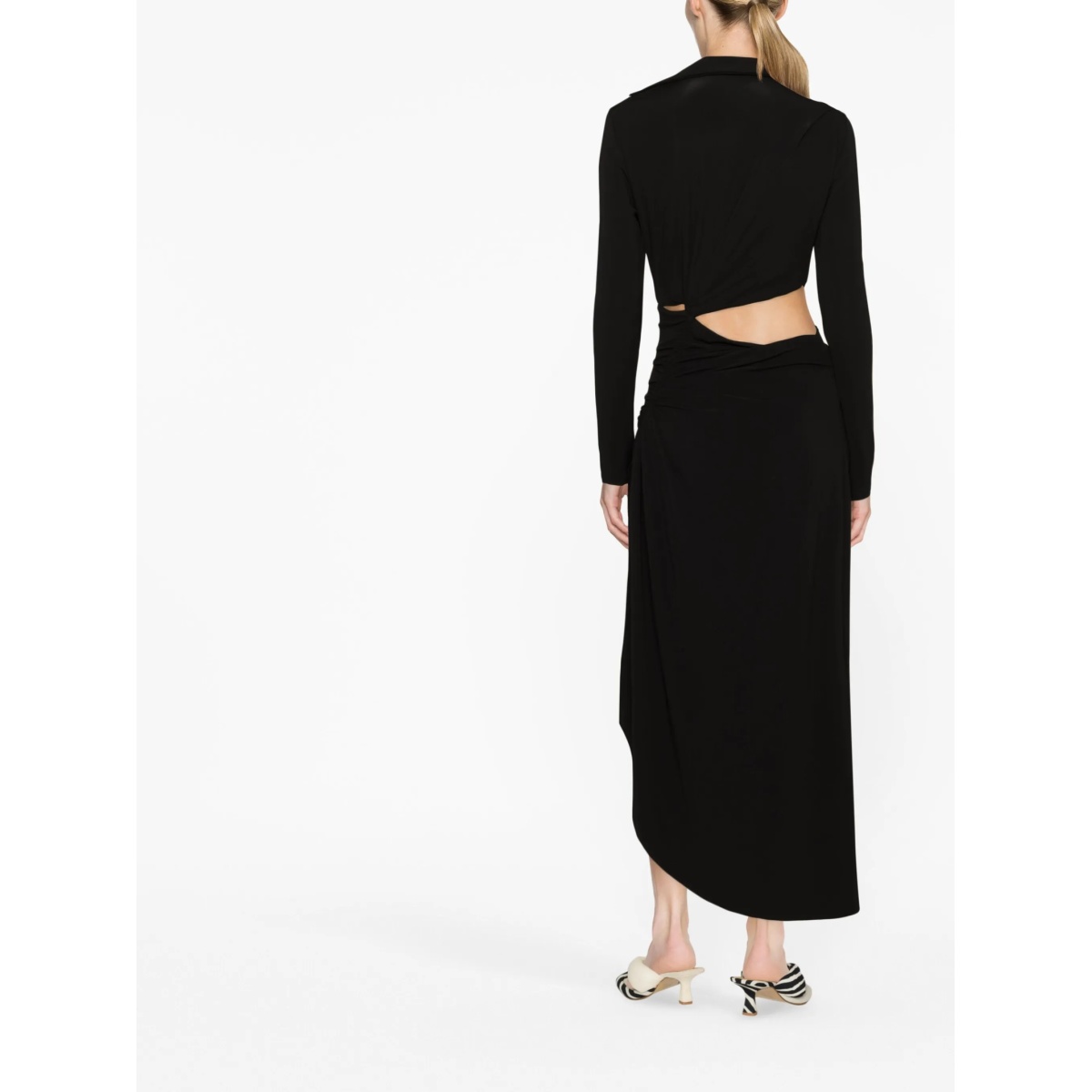 cut-out draped dress - Img 4