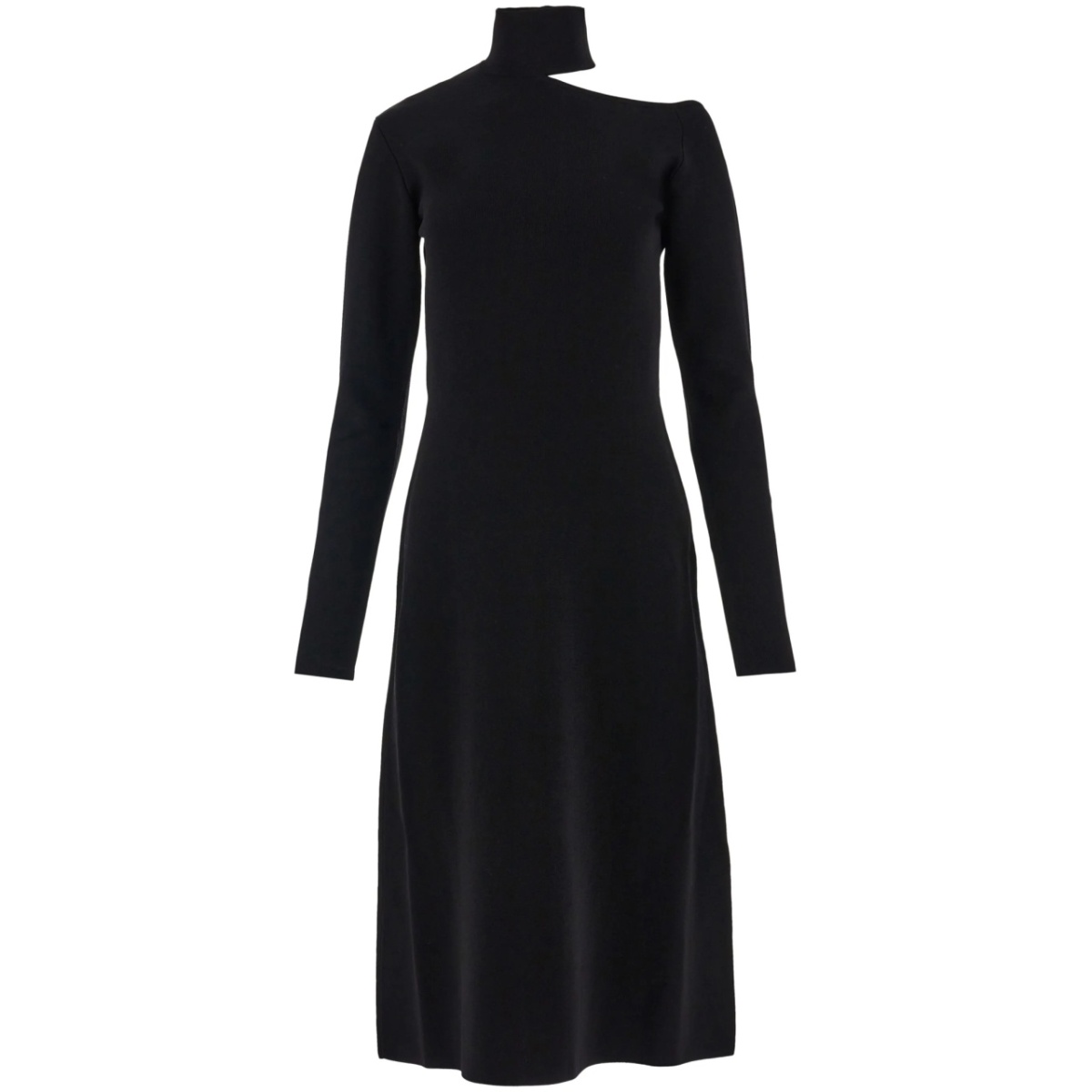 cut-out knitted midi dress