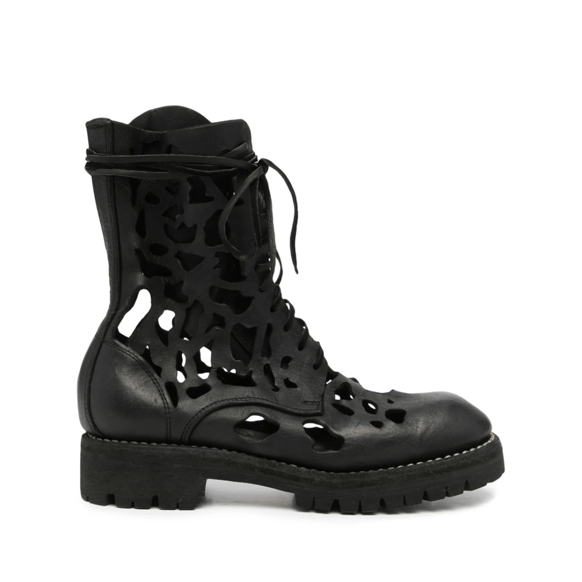 cut-out lace-up boots