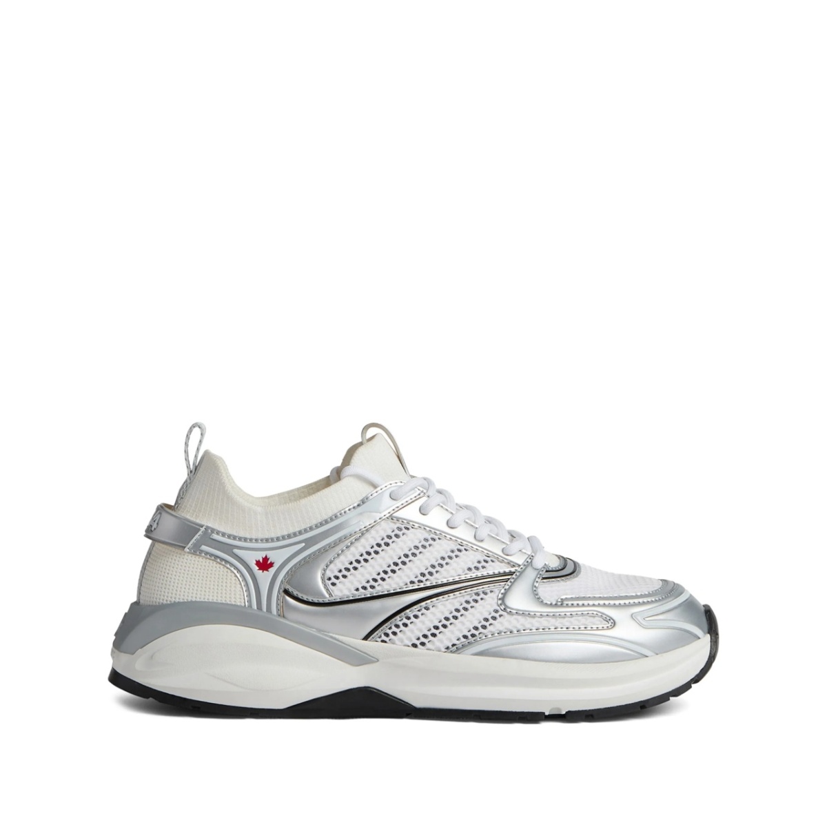 Dash panelled mesh sneakers