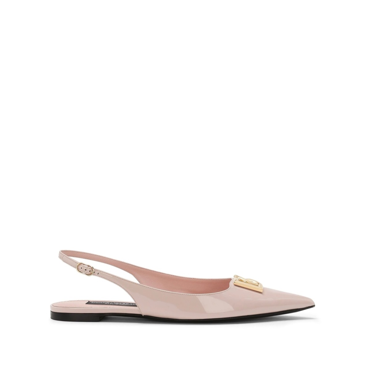 DG leather slingback ballerina shoes