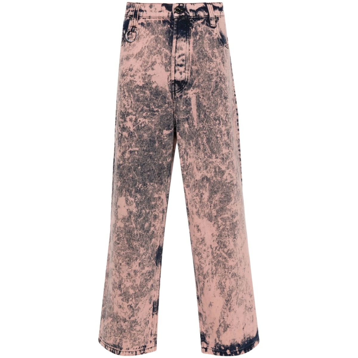 District Overdyed mid-rise wide-leg jeans