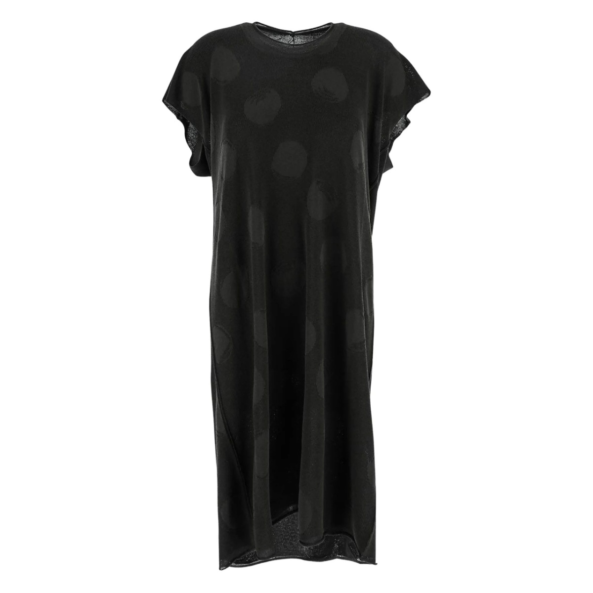 dot-print midi dress