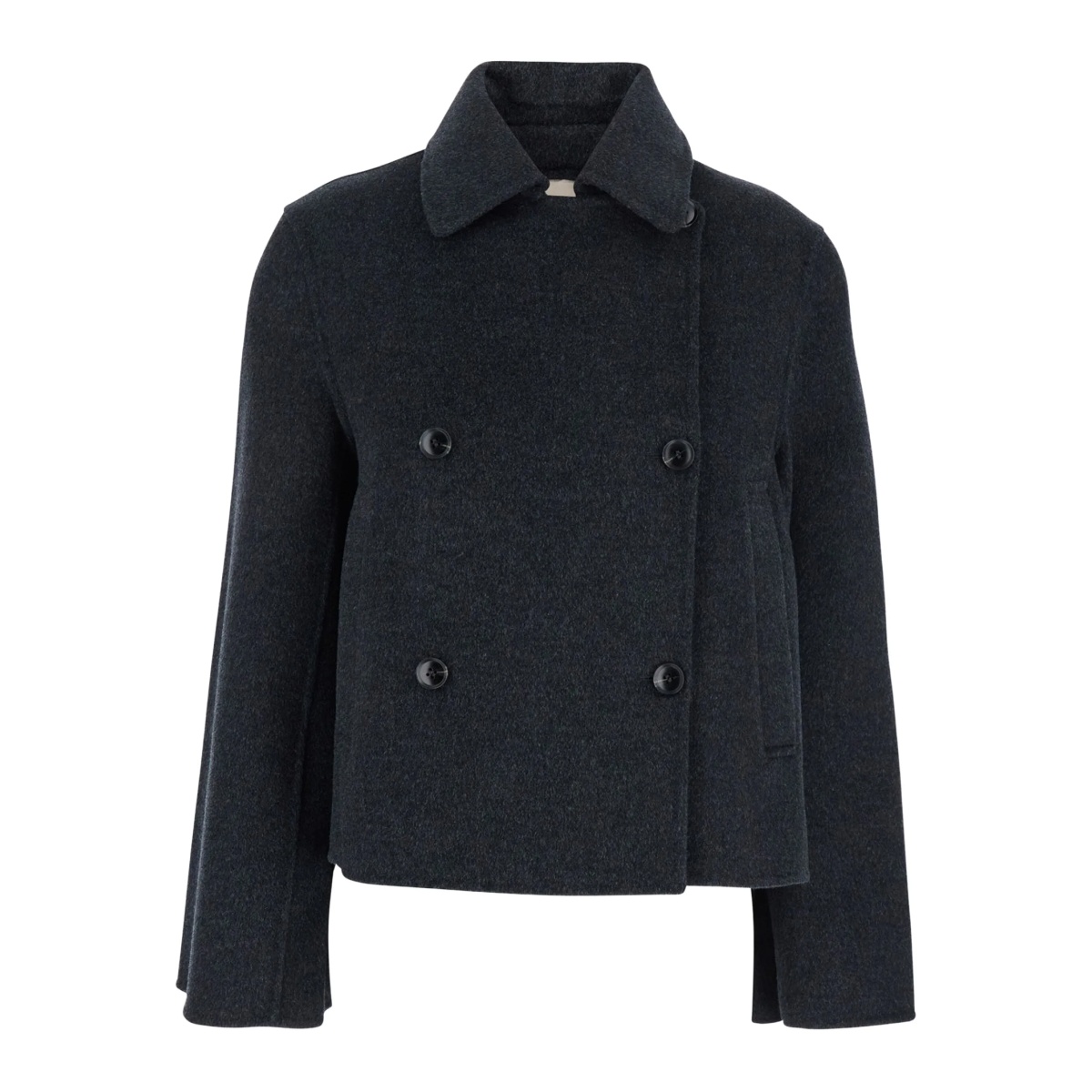 double-breasted bell-sleeve jacket