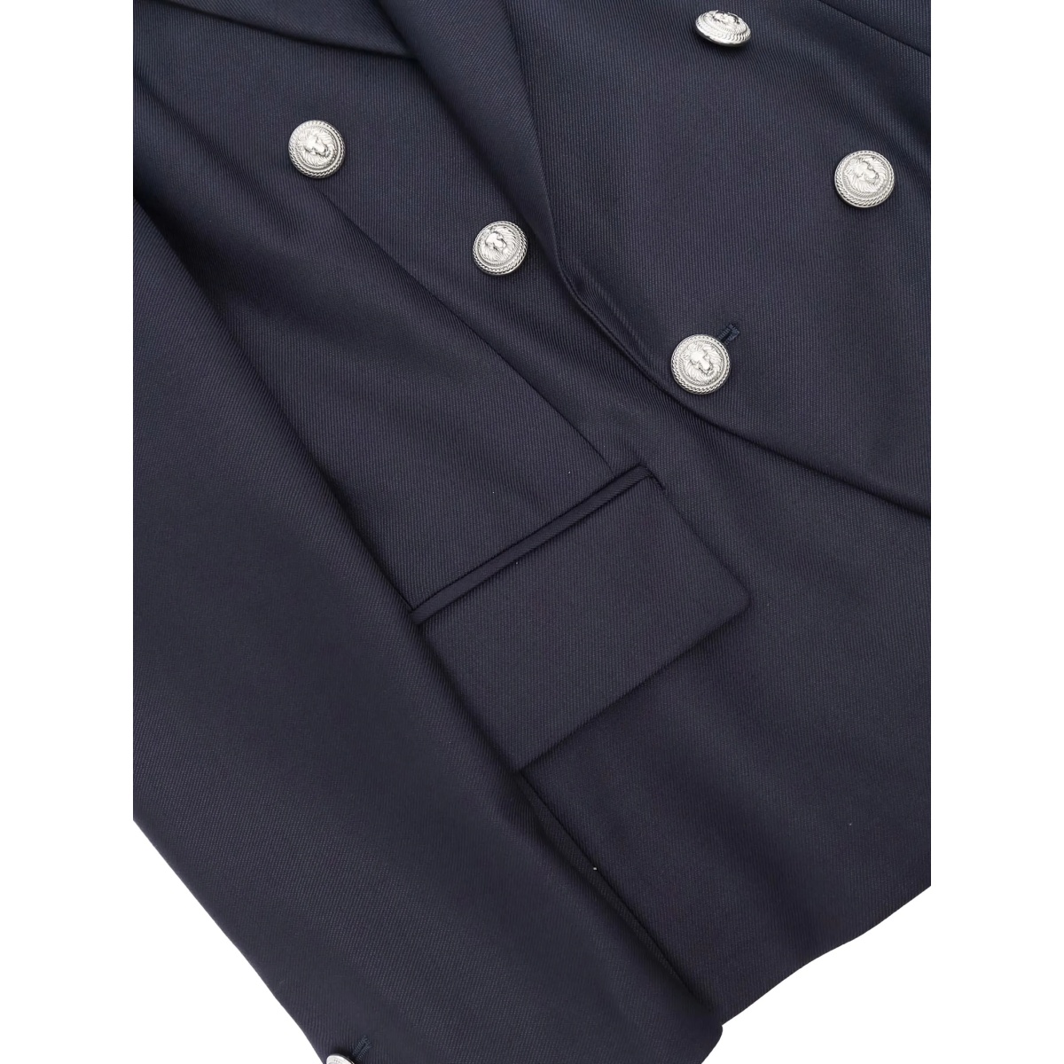 double-breasted logo-button jacket - Img 3