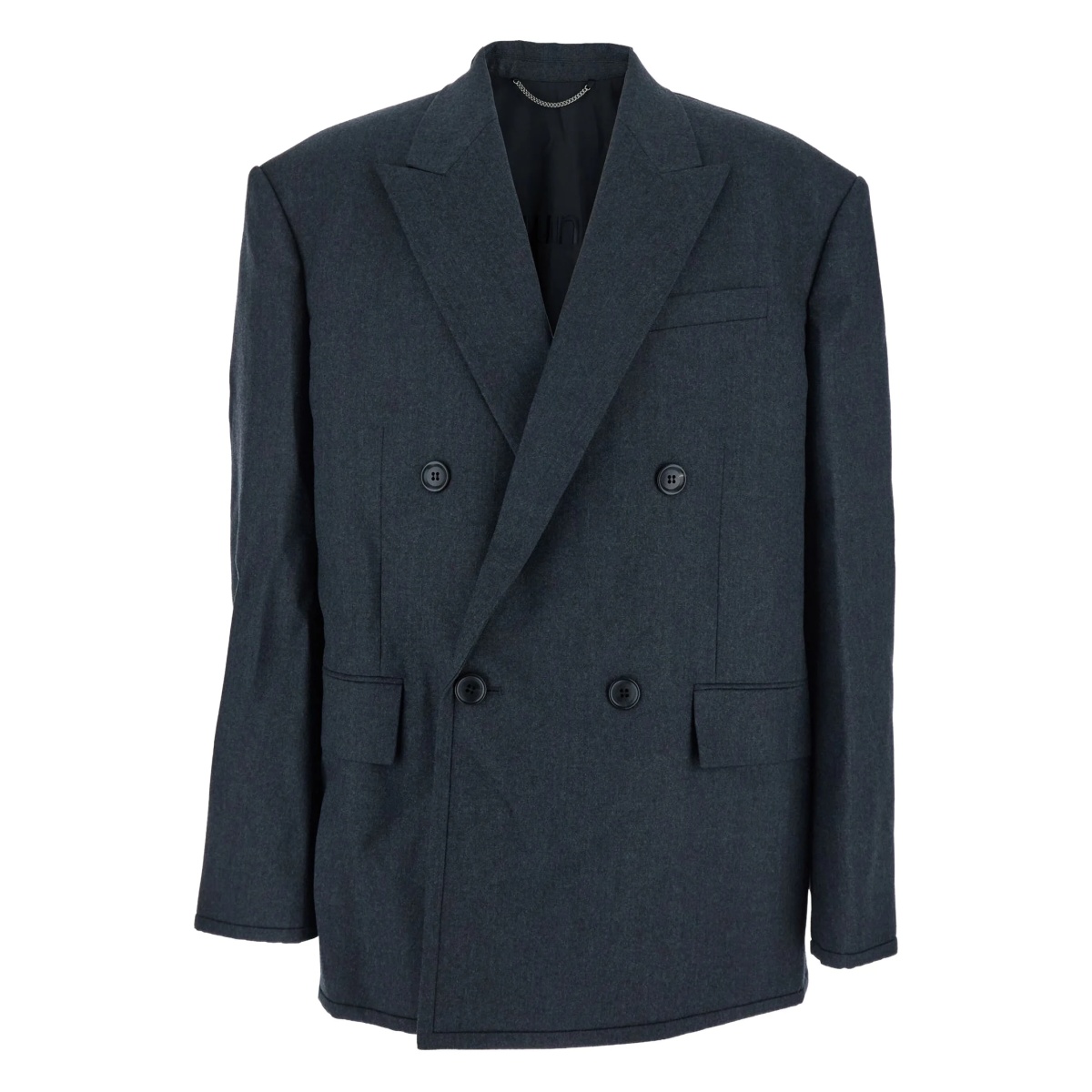 double-breasted wool blazer