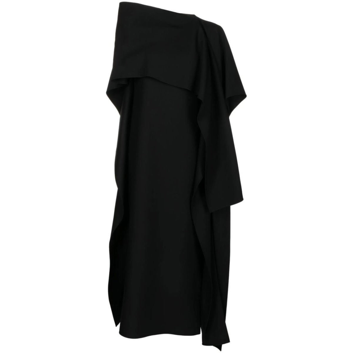 draped midi dress