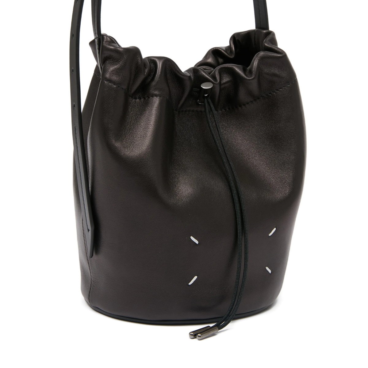 drawstring pouch bucket bag - Img 4