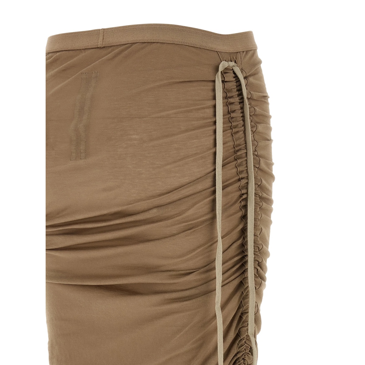 drawstring split asymmetric skirt - Img 4
