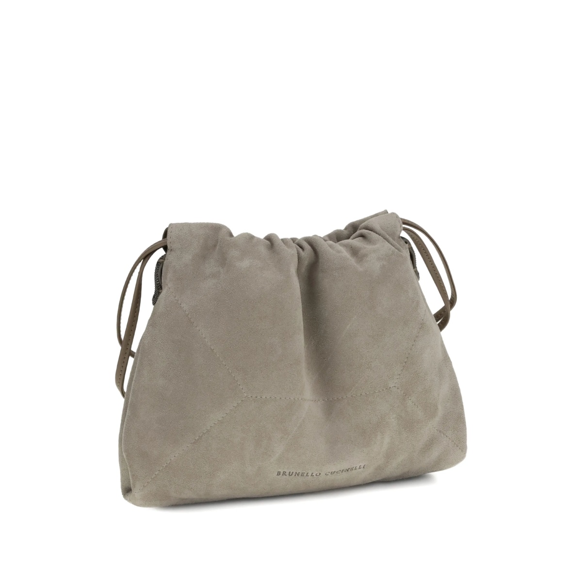 drawstring suede shoulder bag - Img 3