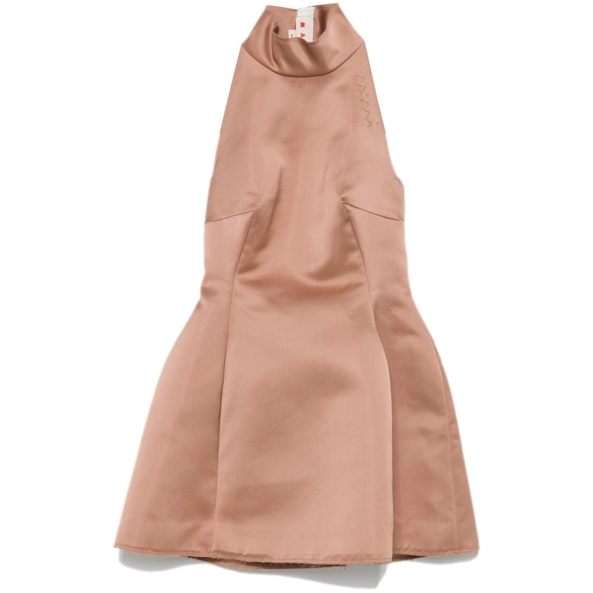 duchess satin mini dress